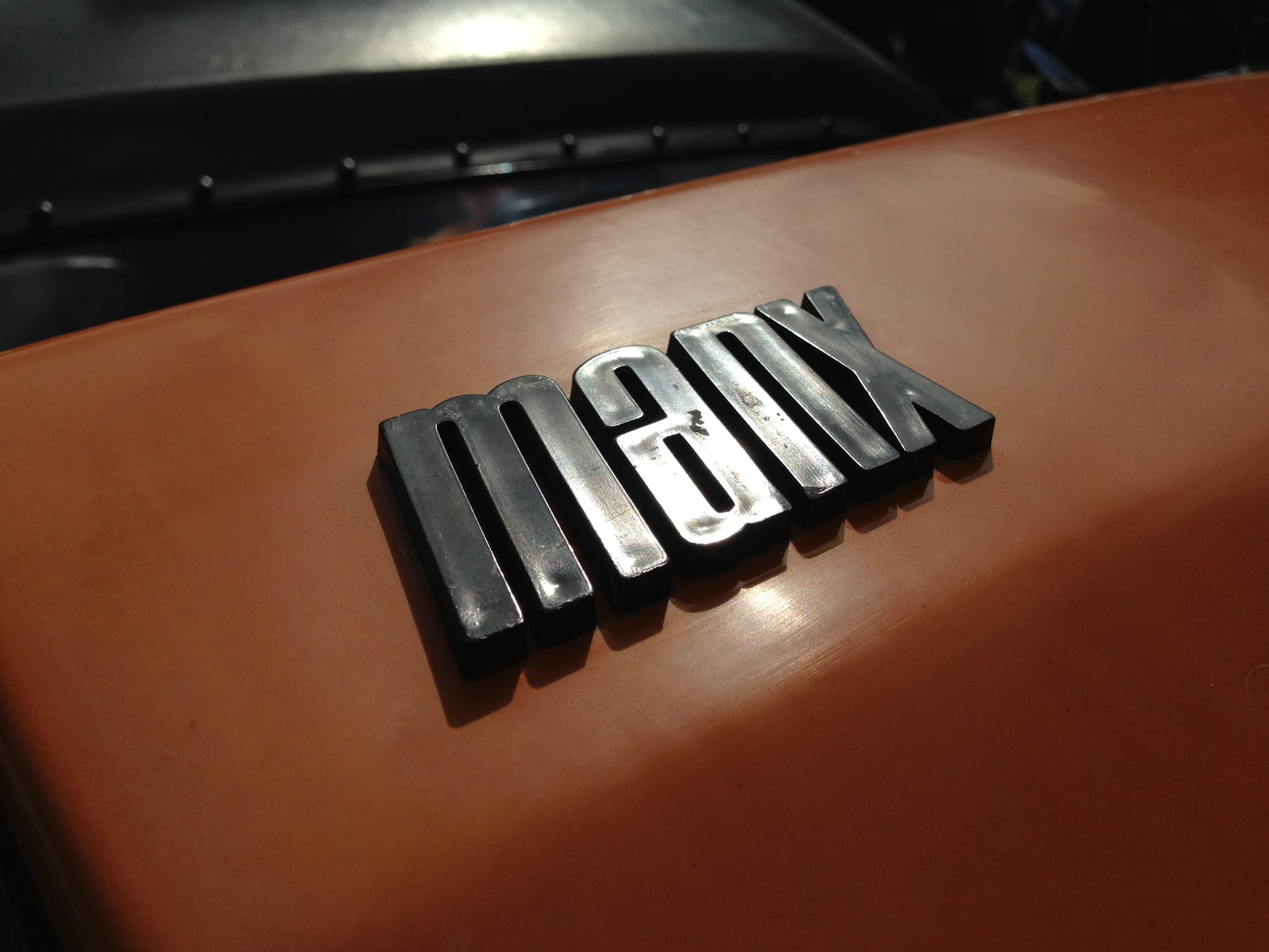 Manx logo on quarter panel