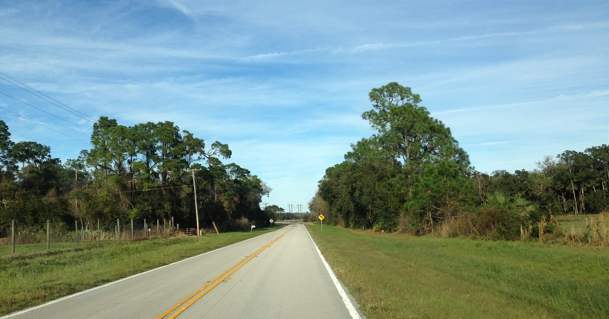 Highway through a ranch