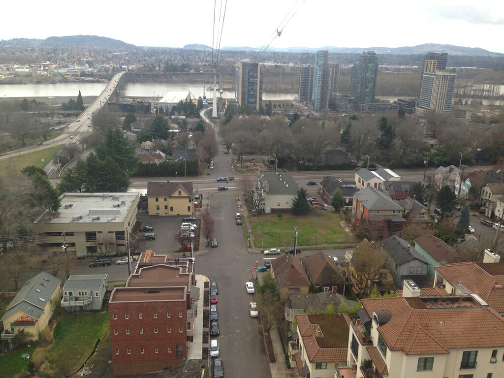Aerial tram on Portland 4T