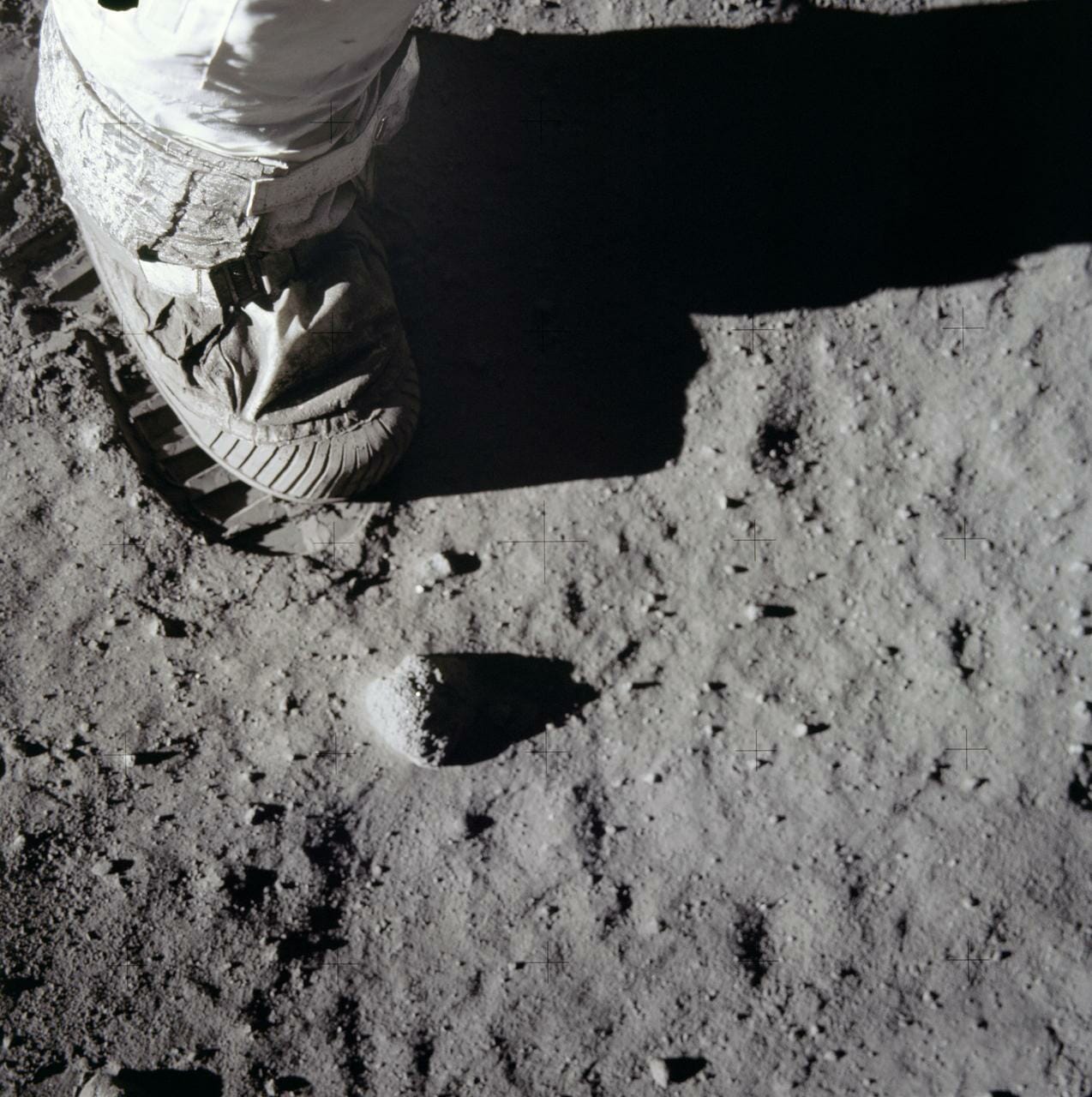 Apollo 11 bootprint NASA