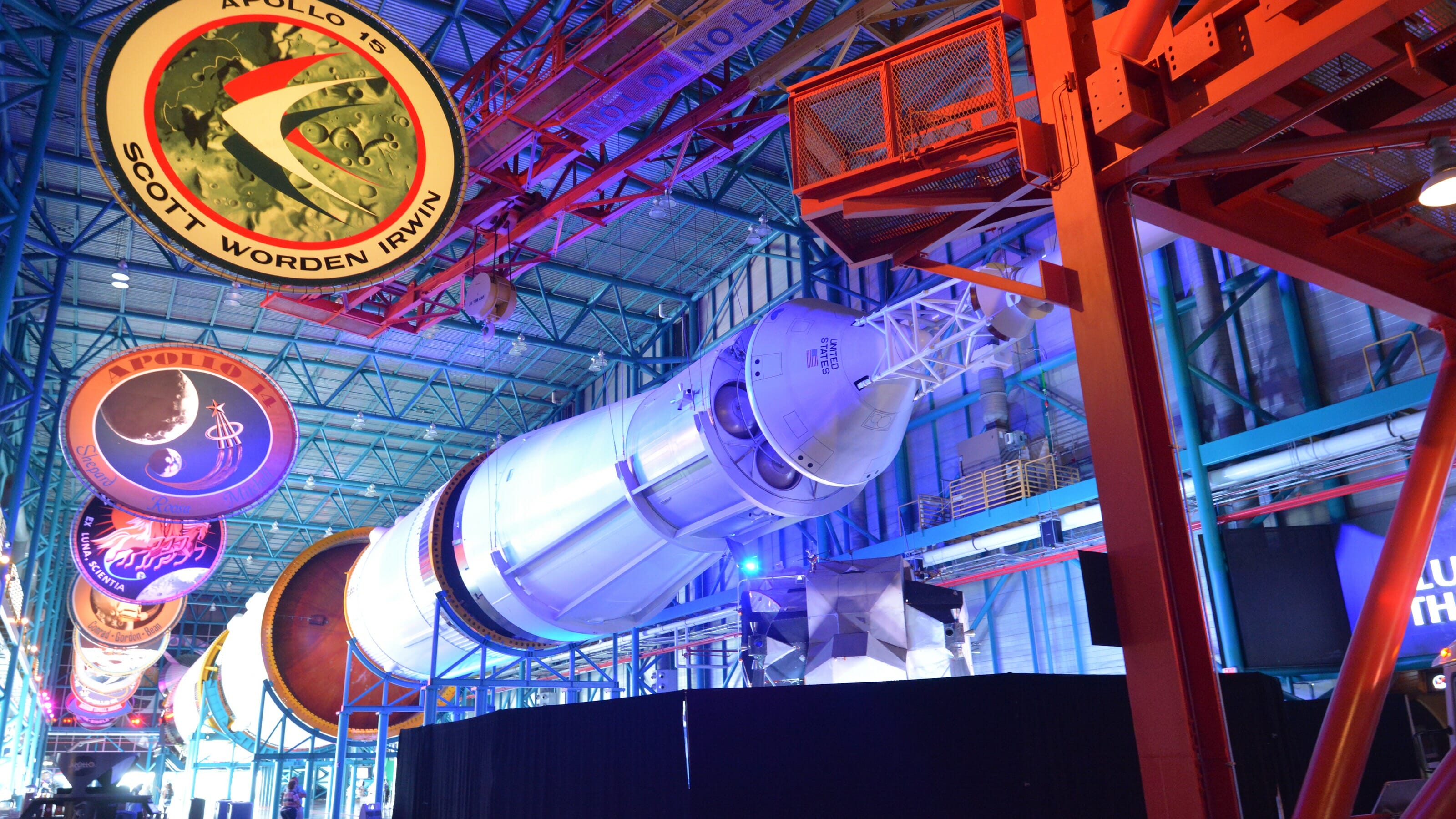 Saturn V and Apollo capsule