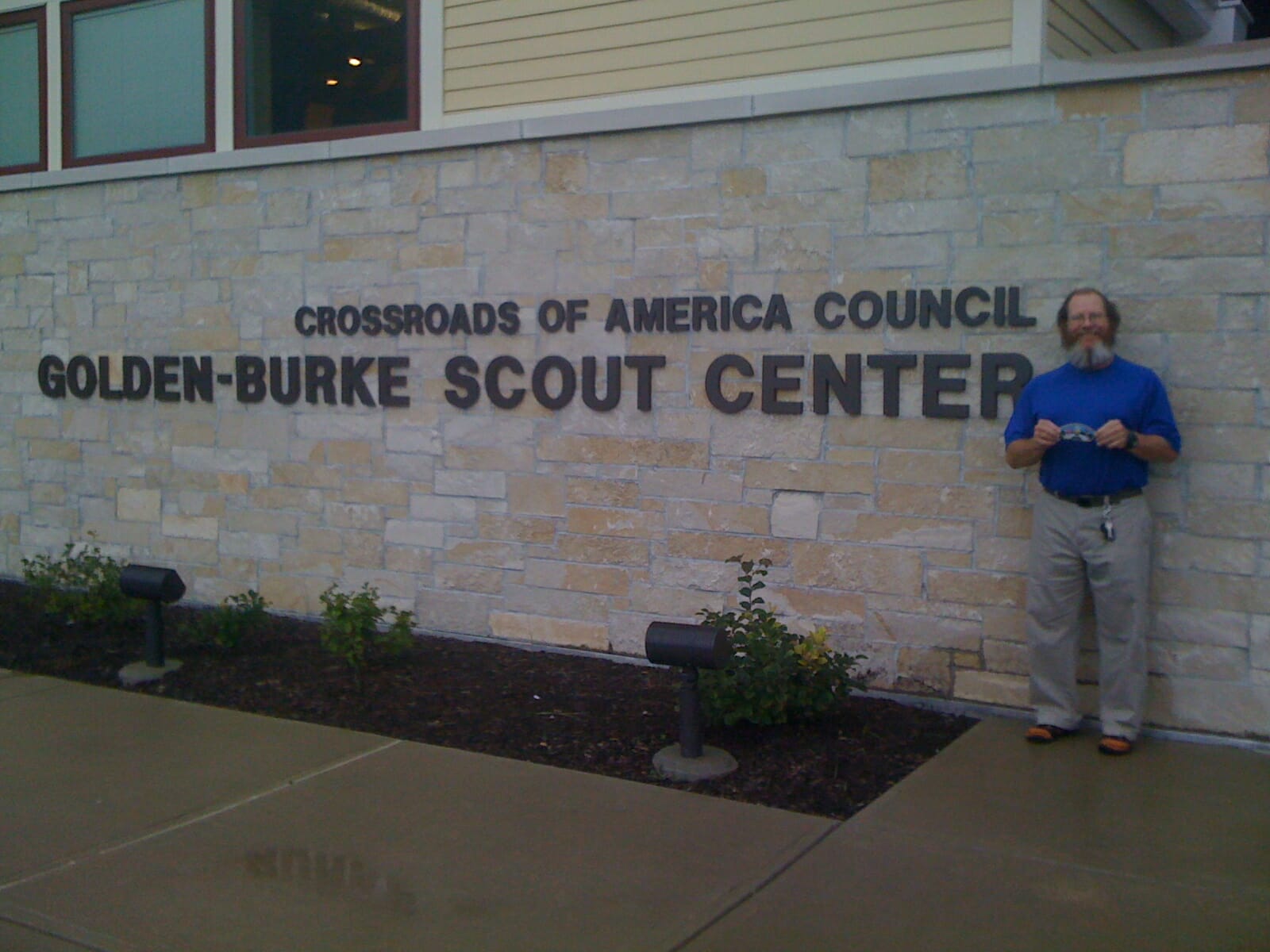 At the Boy Scout council office in Indianapolis