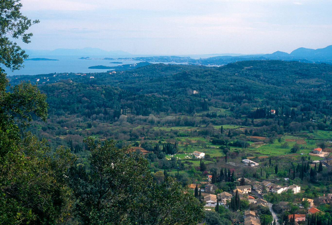 Corfu verdant countryside