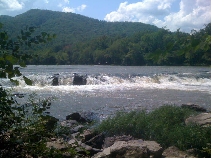 French Broad River view