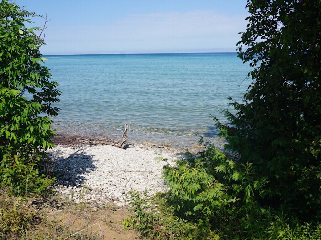 Beach along Lake Michigan 