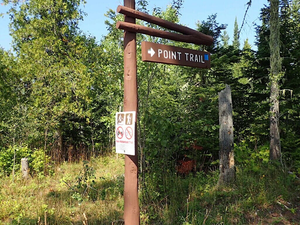 Point Trail sign