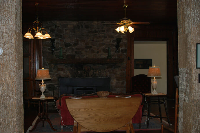 Inside the Laughing Heart Lodge