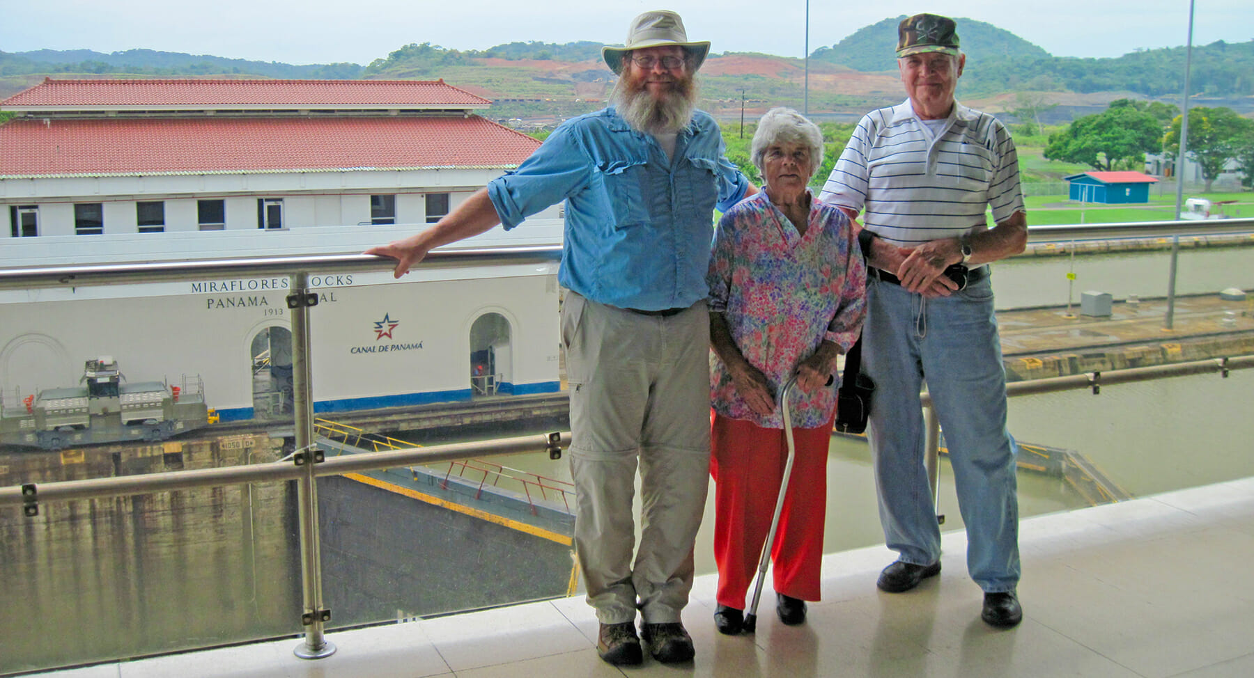 John and parents in Panama