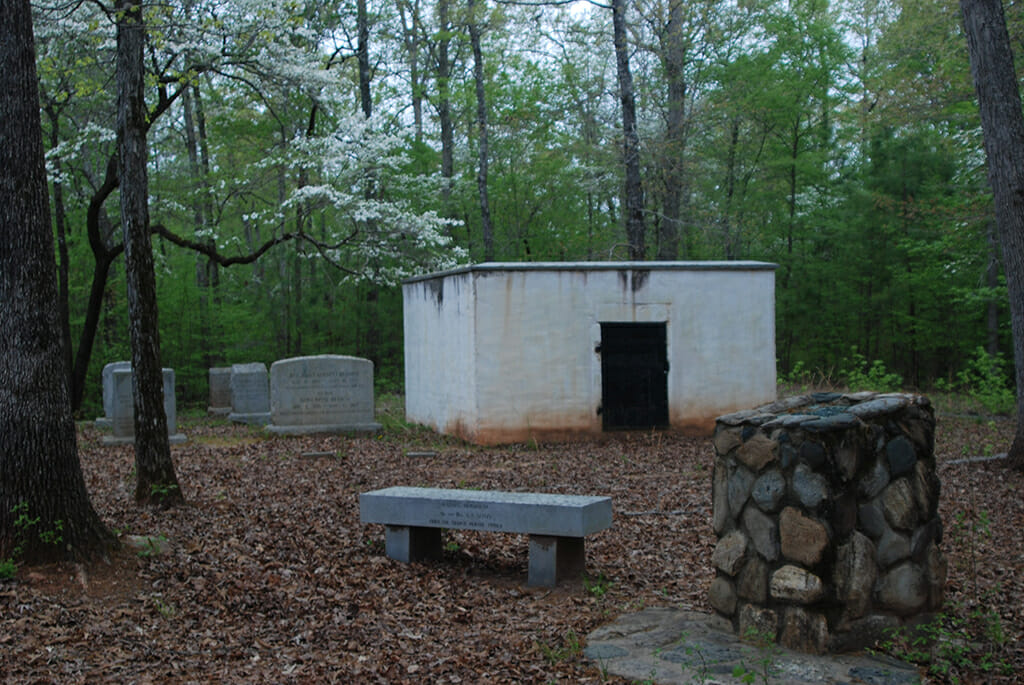 The grave of John De La Howe