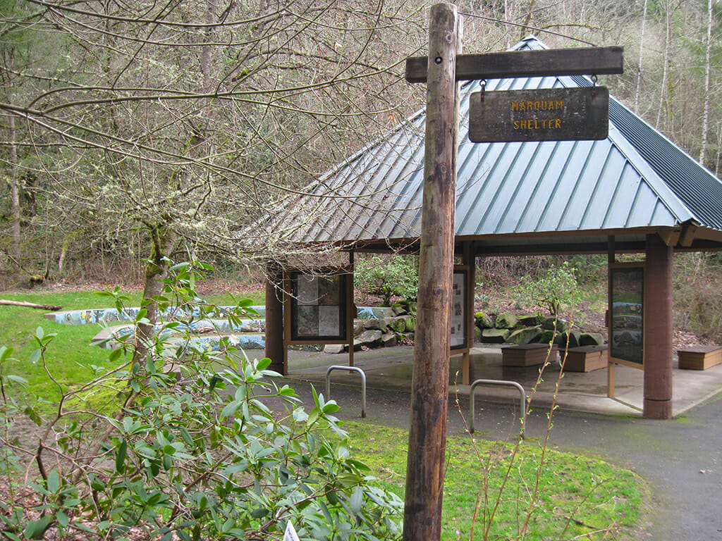 Took a break at the Marquam Shelter