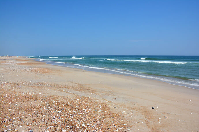 Beautiful beach at Pea Island NWR
