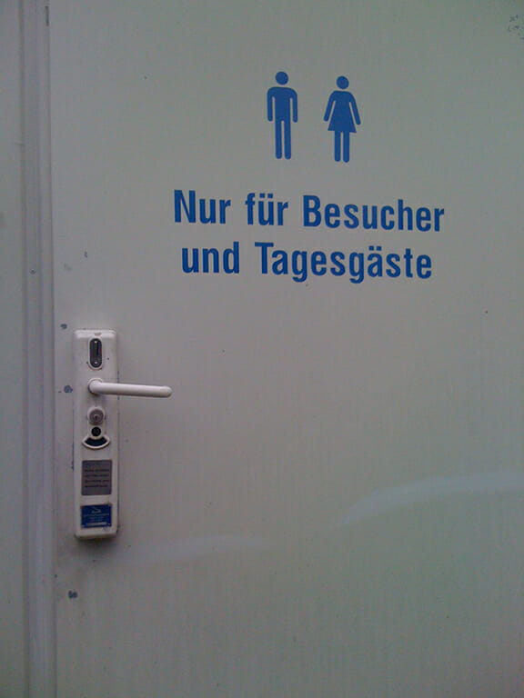 Pay toilet in Germany