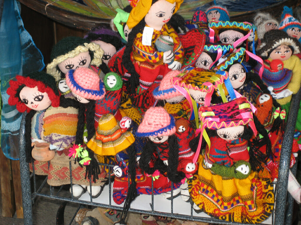 Peruvian dolls in Santa Lucia