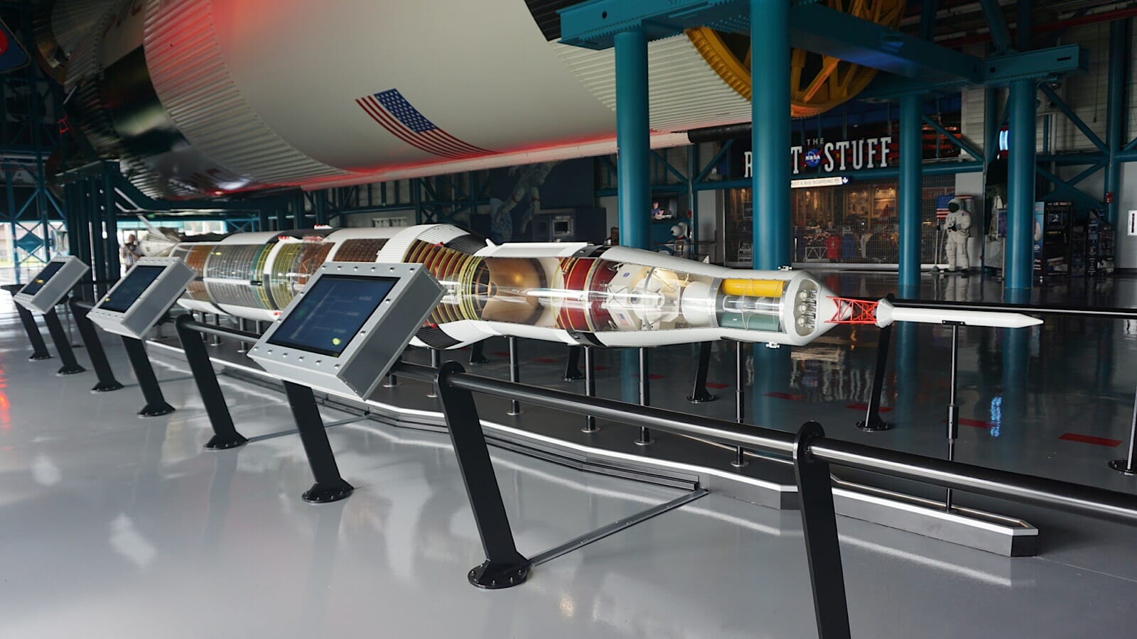 Saturn model under Saturn V