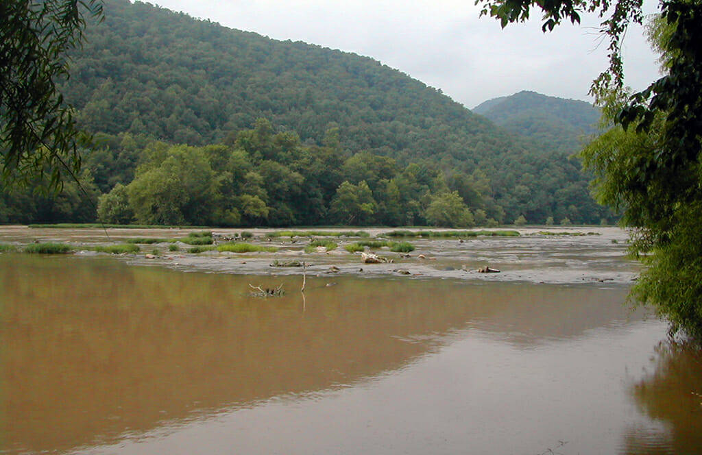Shoals on the French Broad near Big Laurel Creek