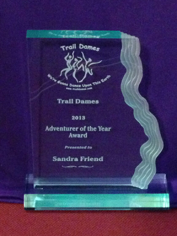 STrail Dames Adventurer of the Year Sandra