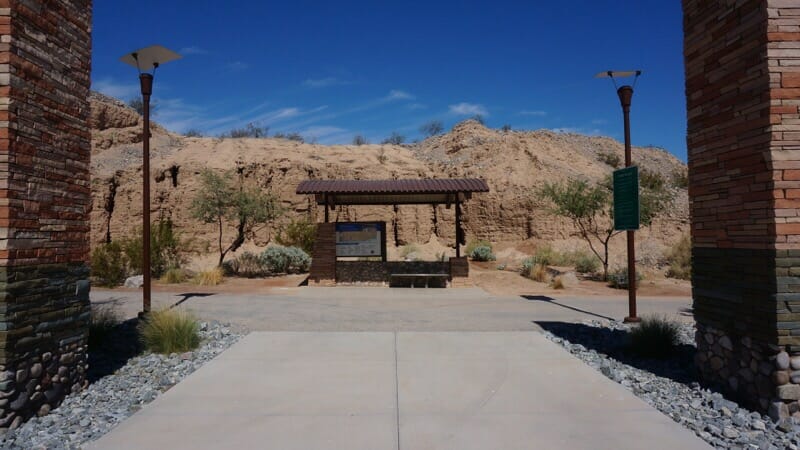 Trailhead kiosk for the Colorado River Greenway