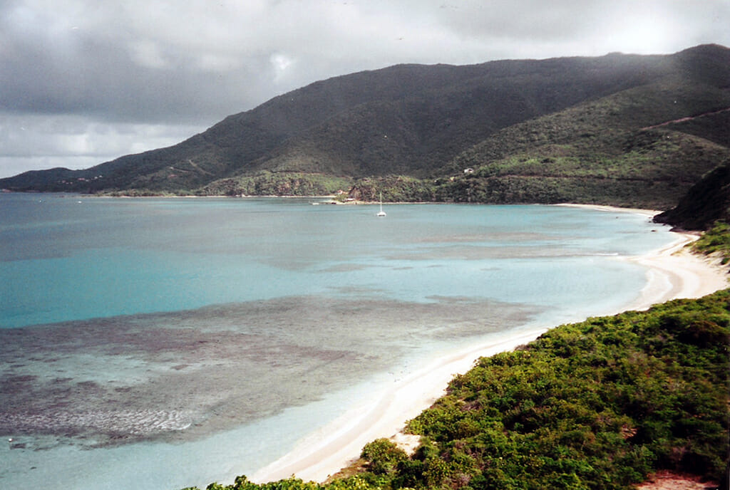 Tropical shoreline of Virgin Gorda