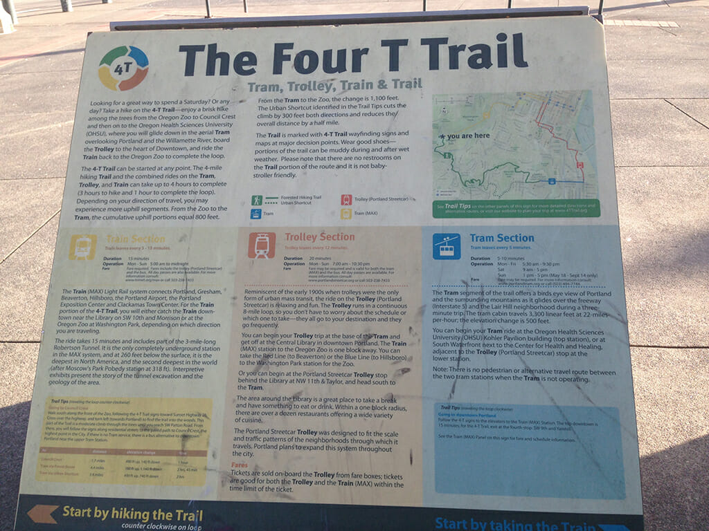 Washington Park Four T route and map