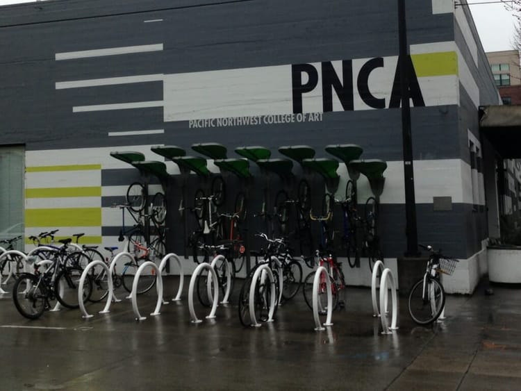 Bikes in the Pearl District of Portland